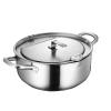 Stainless Steel Deep Fryer Pot,Small Deep Frying Pot,with Fahrenheit Thermometer And Oil Draining Rack,Big view 1