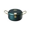 Deep Fryer,Stainless Steel Deep Fryer Pot,with Thermometer And Oil Drip Rack,B-9.4in view 1