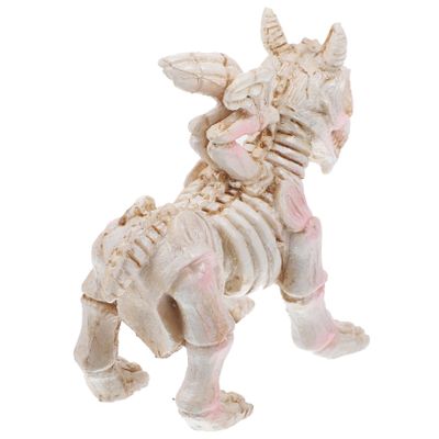 Cabilock 1pc Halloween Skeleton Dog Planter Unique Decoration for Garden Home Scary Ornament for Halloween Festivities