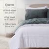 NY Loft Ultra Soft Micro Fleece Sheets Set with Extra Deep Pockets | Super Plush Polar Fleece | Velvet Plush Cozy Warmth | Tribeca Collection (Queen, Dark Grey) view 2