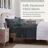 NY Loft Ultra Soft Micro Fleece Sheets Set with Extra Deep Pockets | Super Plush Polar Fleece | Velvet Plush Cozy Warmth | Tribeca Collection (Queen, Dark Grey) view 4