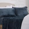 NY Loft Ultra Soft Micro Fleece Sheets Set with Extra Deep Pockets | Super Plush Polar Fleece | Velvet Plush Cozy Warmth | Tribeca Collection (King, Carbon Grey) view 1