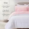 NY Loft Ultra Soft Micro Fleece Sheets Set with Extra Deep Pockets | Super Plush Polar Fleece | Velvet Plush Cozy Warmth | King - Light Pink view 2