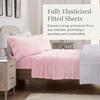 NY Loft Ultra Soft Micro Fleece Sheets Set with Extra Deep Pockets | Super Plush Polar Fleece | Velvet Plush Cozy Warmth | King - Light Pink view 4