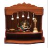 Bhavya Art Beautiful MDF Wooden Temple/Pooja Mandir - Wall Hanging and Table Top Home Mandir Temple/Home Decor (Wooden Bell) view 1