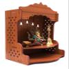 Bhavya Art Beautiful MDF Wooden Temple/Pooja Mandir - Wall Hanging and Table Top Home Mandir Temple/Home Decor (Wooden Bell) view 4