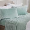 NY Loft Ultra Soft Micro Fleece Sheets Set with Extra Deep Pockets | Super Plush Polar Fleece | Velvet Plush Cozy Warmth | Tribeca Collection (King, Surf) view 1