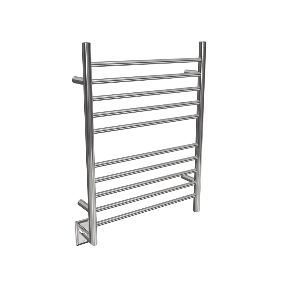 Amba RWH-SP-Left Radiant Hardwired Plug-in Combo (Left Side) Straight 10 Bar Towel Warmer in Polished