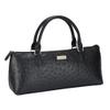 Sachi La Soire Insulated Purse  Stylish Single Bottle Tote with Thermal Lining  Portable Carrier Bag with Handle (Black Ostrich) view 1
