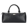 Sachi La Soire Insulated Purse  Stylish Single Bottle Tote with Thermal Lining  Portable Carrier Bag with Handle (Black Ostrich) view 3