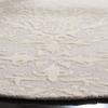 SAFAVIEH Blossom Collection Area Rug - 4' Round, Light Grey & Ivory, Handmade Wool, Ideal for High Traffic Areas in Living Room, Bedroom (BLM107A) view 2