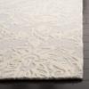 SAFAVIEH Blossom Collection Area Rug - 4' Round, Light Grey & Ivory, Handmade Wool, Ideal for High Traffic Areas in Living Room, Bedroom (BLM107A) view 3