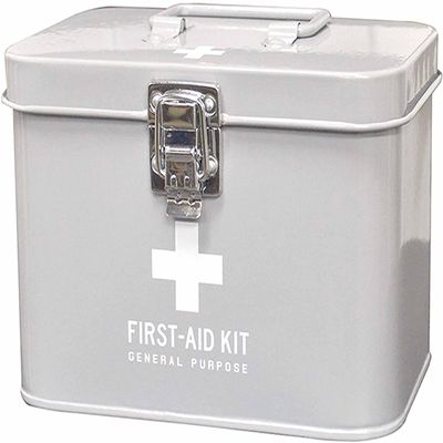 Full-Tack Medico 640809 First Aid Box, Gray, W 8.5 x D 6.3 x H 6.5 inches (21.7 x 16 x 16.5 cm), Size