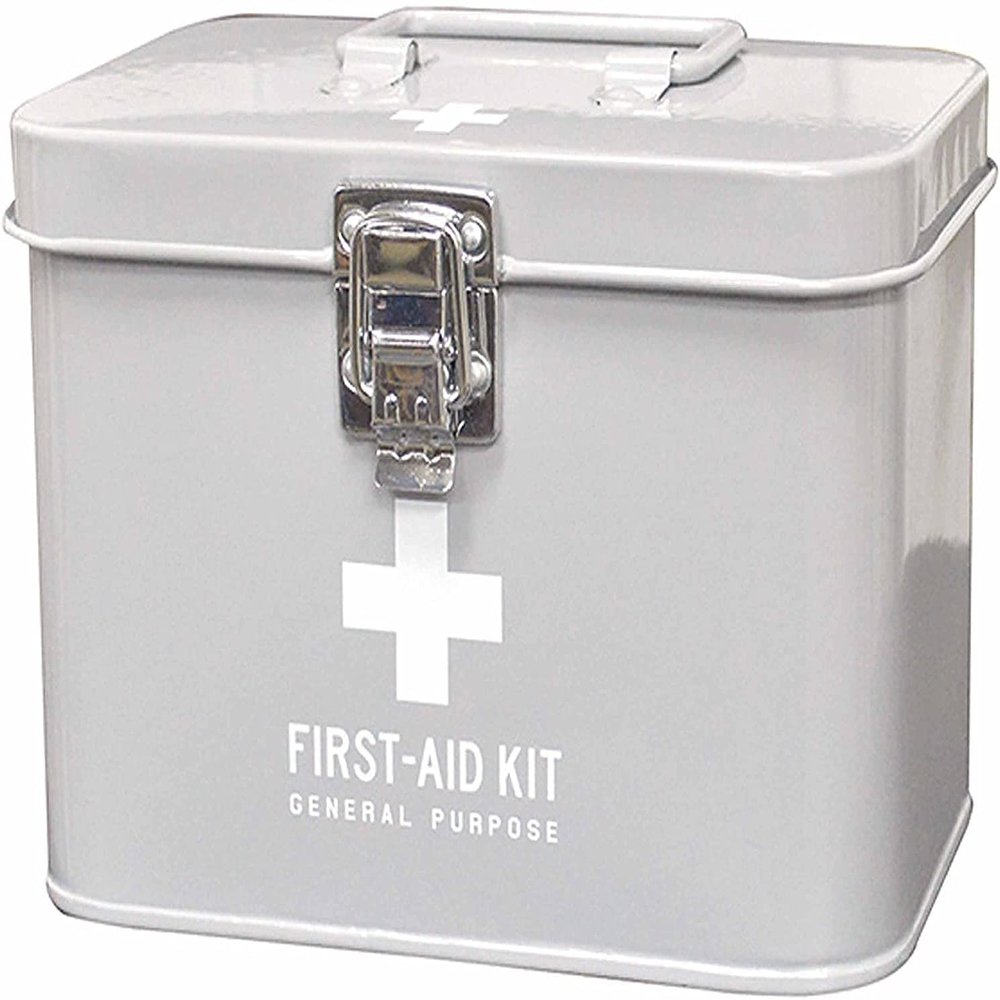 Full-Tack Medico 640809 First Aid Box, Gray, W 8.5 x D 6.3 x H 6.5 inches (21.7 x 16 x 16.5 cm), Size