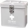 Full-Tack Medico 640809 First Aid Box, Gray, W 8.5 x D 6.3 x H 6.5 inches (21.7 x 16 x 16.5 cm), Size view 1
