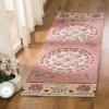 SAFAVIEH Bellagio Collection 2' 3" x 8' Red/Beige BLG601Q Handmade Medallion Premium Wool Entryway Foyer Living Room Bedroom Kitchen Runner Rug view 1