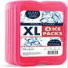 Cool Coolers by Fit + Fresh Slim Compact Reusable XL Ice Pack, Perfect for Lunch Boxes, Coolers, and Beach Bags, Pink, 4 Pack view 2