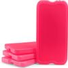 Cool Coolers by Fit + Fresh Slim Compact Reusable XL Ice Pack, Perfect for Lunch Boxes, Coolers, and Beach Bags, Pink, 4 Pack view 3