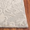 SAFAVIEH Blossom Collection Area Rug - 4' Square, Sage & Ivory, Handmade Wool, Ideal for High Traffic Areas in Living Room, Bedroom (BLM107C) view 4