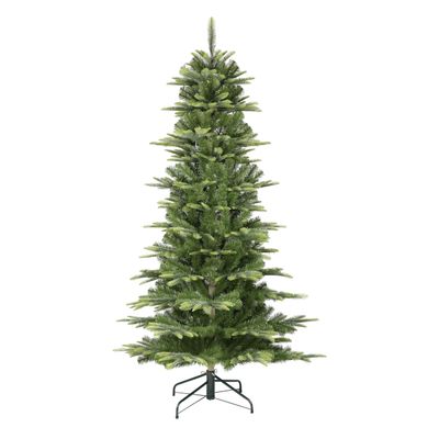 Puleo International 6.5' Slim Aspen Fir Artificial Christmas Tree with Stand, Green,APGSL-65
