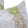 Blazing Needles Square Polyester Jacquard Throw Pillow, 17", Zeena Blush view 2