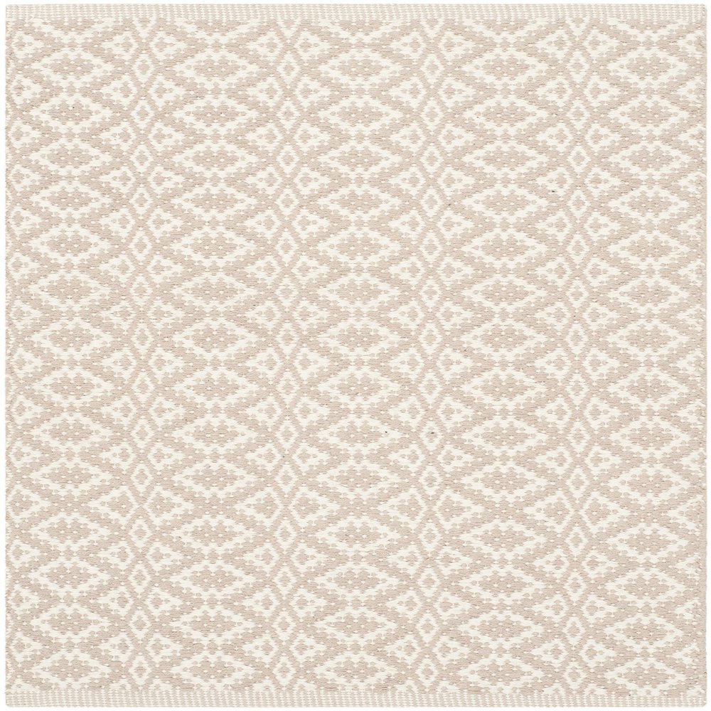 SAFAVIEH Montauk Collection Accent Rug - 2' x 3', Ivory & Beige, Handmade Cotton, Ideal for High Traffic Areas in Entryway, Living Room, Bedroom (MTK716G)