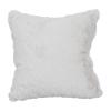 Blazing Needles Square Faux Fur Throw Pillow, 17", Upton Natural view 1