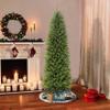 Puleo International 6.5' Pencil Fraser Fir Artificial Christmas Tree with Stand, Green, (FFPT-65) view 2