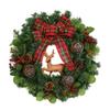24" Christmas Wreath with Deer view 1