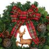 24" Christmas Wreath with Deer view 4