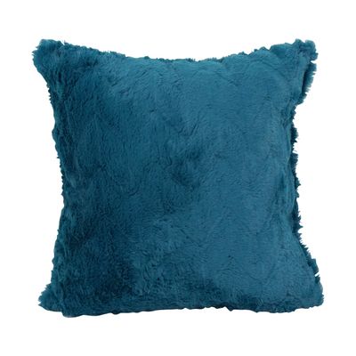 Blazing Needles Square Faux Fur Throw Pillow, 17", Naples Caspia
