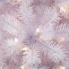 Puleo International Pre-Lit 6.5' Pencil Northern Fir Artificial Christmas Tree with 250 Lights, White view 2
