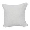 Blazing Needles Square Faux Fur Throw Pillow, 17", Grattan Rice view 1