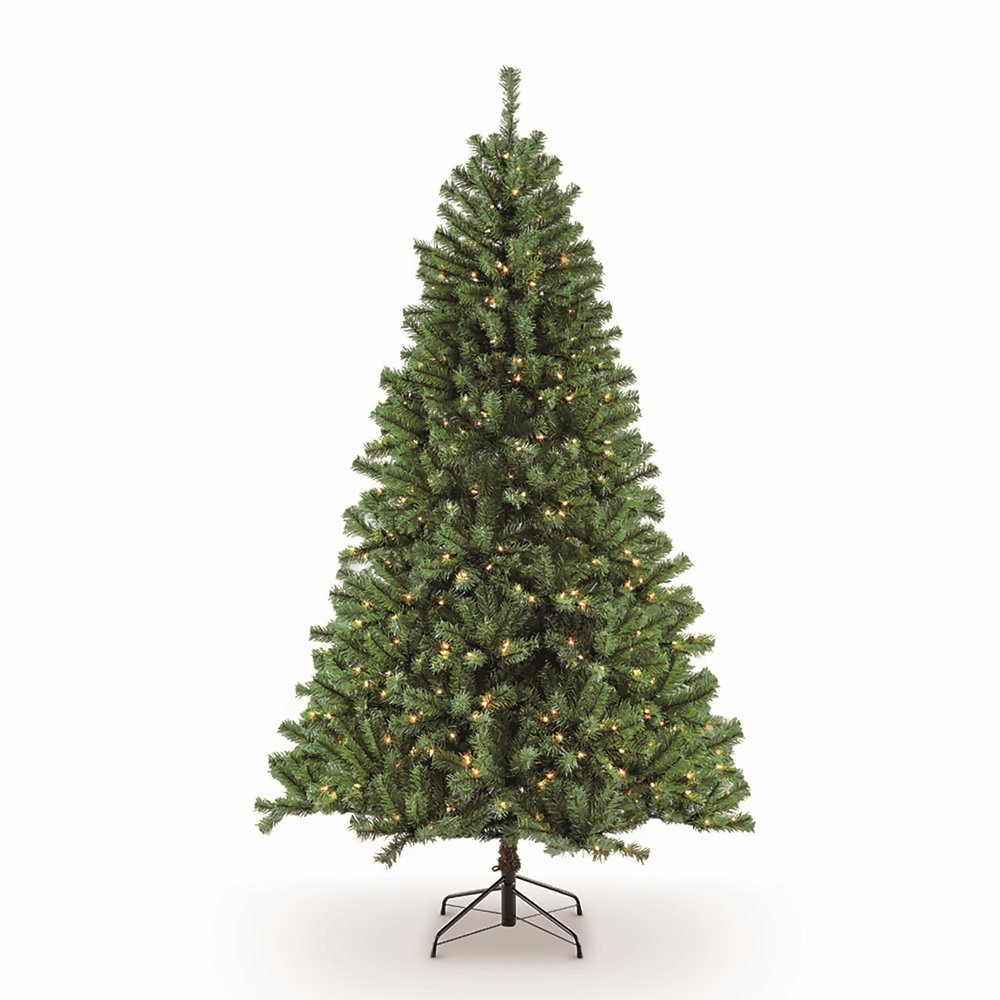 Puleo International Pre-Lit 6.5' Northern Fir Artificial Christmas Tree with 400 Lights, Green