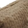 Blazing Needles Square Faux Fur Throw Pillow, 17", Dainty Mocha view 2