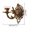BOOMLATU Heavy Duty Cast Iron Wall Candle Sconce Holder Set of 2,Shabby Chic Wall Mount Decorative Candle Holder Pillar Holder for Living Room Farmhouse Fireplace Wedding 7.3" x 7" view 2