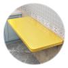 ALGWXQ Wall Mounted Fold Down Table Floating Table Space Saving use for Computer Desk, Home Office Desk, Kitchen Counter, Laundry Shelf (Color : Yellow, Size : 50x30cm) view 1
