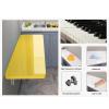 ALGWXQ Wall Mounted Fold Down Table Floating Table Space Saving use for Computer Desk, Home Office Desk, Kitchen Counter, Laundry Shelf (Color : Yellow, Size : 50x30cm) view 2