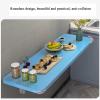 ALGWXQ Wall Mounted Fold Down Table Heavy Duty Folding Wall Table Desk Perfect Addition to Home Office/Laundry/Home Bar/Kitchen & Dining Room (Color : Blue, Size : 120x50cm) view 2