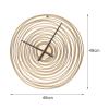 Clock Round Metal Decorative Wall Clock, Industrial Rustic Art Clock for Home, Living Room, Kitchen and Den view 2