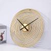 Clock Round Metal Decorative Wall Clock, Industrial Rustic Art Clock for Home, Living Room, Kitchen and Den view 3