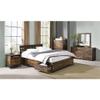 Acme Juvanth Wooden Nightstand with 2-Drawer in Rustic Oak and Black view 2