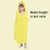 HIPHOP PANDA Hooded Towel for Kids - Viscose Derived from Bamboo, 30 X 50 INCH Large Size for 3-10 Yrs - Premium Kids Bath Towel Beach Towels Wrap for Girls, Boys, Yellow Duck view 3
