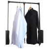 Pull Down Closet Rod, Soft-Close Wardrobe Rail Lift Organizer Storage System Closet Hanger Rod Lifting for Hanging Clothes Space Saving Aluminum Adjustable Width Coat Rack, 30 Kg Load (Size : 830-115 view 4