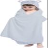 HIPHOP PANDA Hooded Towel for Kids - Viscose Derived from Bamboo, 30 X 50 INCH Large Size for 3-10 Yrs - Premium Kids Bath Towel Beach Towels Wrap for Girls, Boys, Hippo view 1