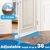 MAXTID Under Door Draft Stoppers 36 Inch White Door Draft Blocker Draft Stoppers for Bottom of Doors Seal Gap Reduce Wind/Breeze, Cold Air, Dust, Smoke, Door Seal Strips Sweeps view 3