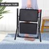 CAMPMOON Small Step Ladder for Kitchen, Sturdy Folding 2 Step Stool for Adults with Wide Anti-Slip Pedal, Black (New) view 2