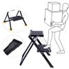 CAMPMOON Small Step Ladder for Kitchen, Sturdy Folding 2 Step Stool for Adults with Wide Anti-Slip Pedal, Black (New) view 4