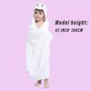 HIPHOP PANDA Hooded Towel for Kids - Viscose Derived from Bamboo, 30 X 50 INCH Large Size for 3-10 Yrs - Premium Kids Bath Towel Beach Towels Wrap for Girls, Boys, Unicorn view 3