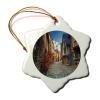 ArogGeld France Houses Dinan Brittany Street Street Lights Christmas Ornaments Pandemic Xmas Decor Christmas Tree Decorations Ornaments Keepsake Wedding Ornament, 3 '' view 1